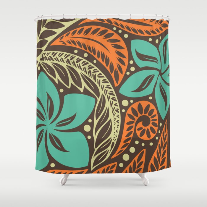 orange floral shower curtain beige circular polynesian blue brown orange floral tattoo shower curtain orange floral shower curtain beige circular polynesian blue brown orange floral tattoo shower curtain